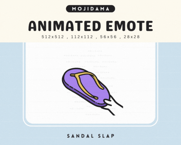 Cat White Sandal Slap Emotes