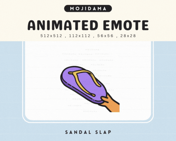 Cat Orange Sandal Slap Emotes