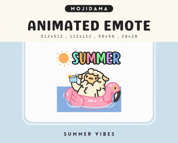 Sheep Summer Vibes Emotes