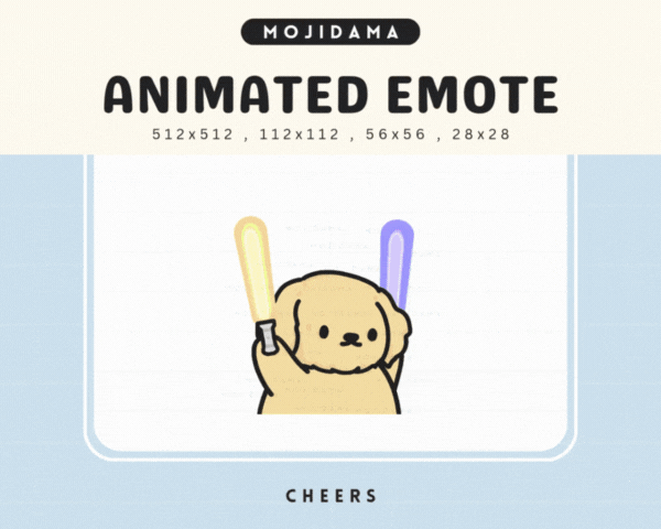 Golden Retriever Cheers Emotes