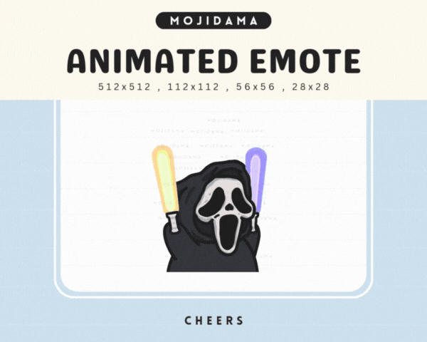 Cute Ghost Cheers Emotes