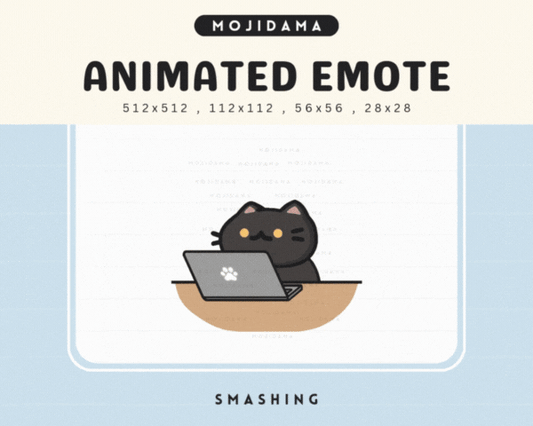 Cat Black Smashing Emotes