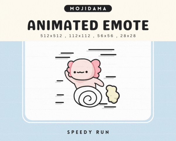 Axolotl Speedy Run Emotes