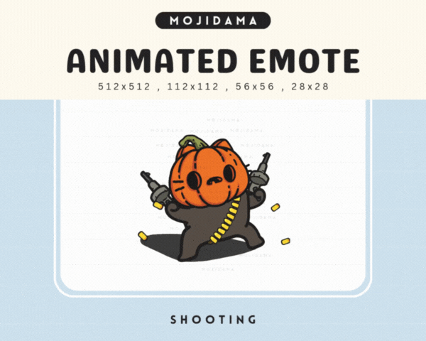 Pumpkin Cat Shooting Emotes