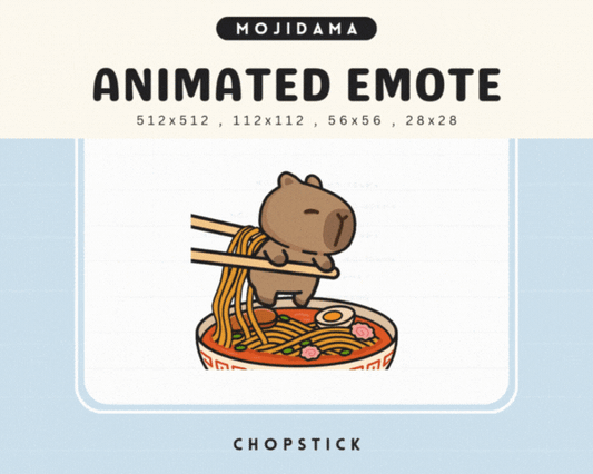 Capybara Chopstick Emotes