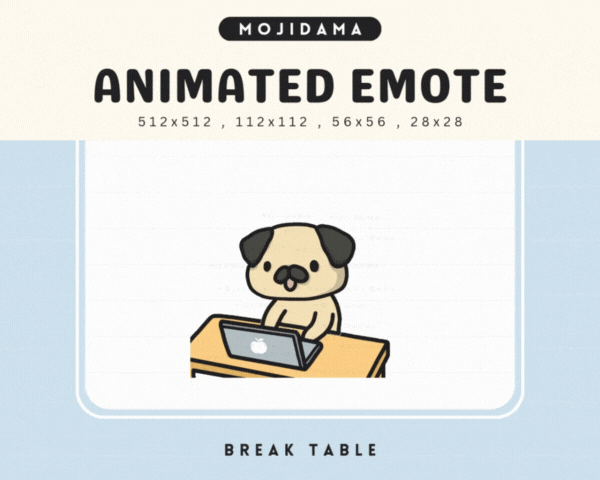 Pug Break Table Emotes