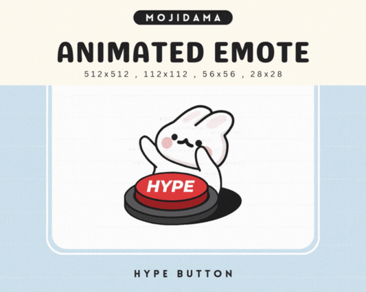 Bunny Hype Button Emotes