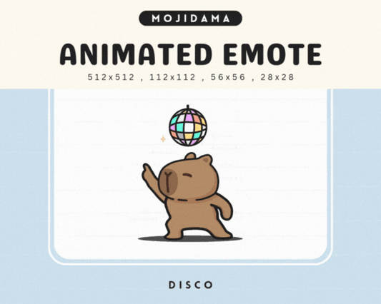 Capybara Disco Emotes