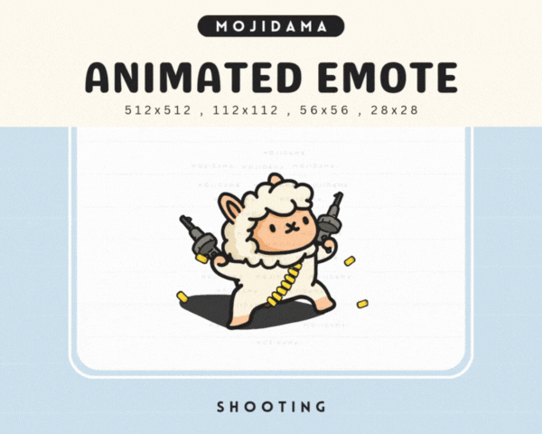 Alpaca Shooting Emotes