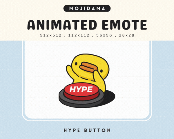 Duck Hype Button Emotes