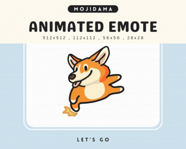 Corgi Lets Go Emotes