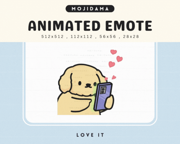 Golden Retriever Love It Emotes