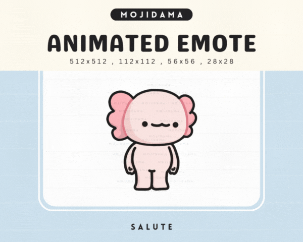 Axolotl Salute Emotes