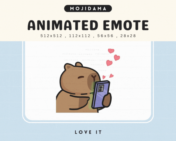 Capybara Love It Emotes