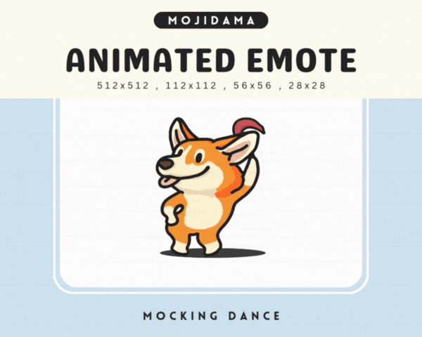 Corgi Mocking Dance Emotes