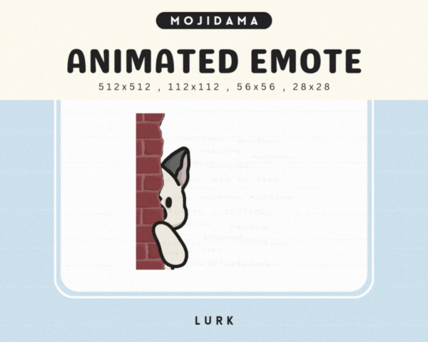 French Bulldog Lurk Emotes