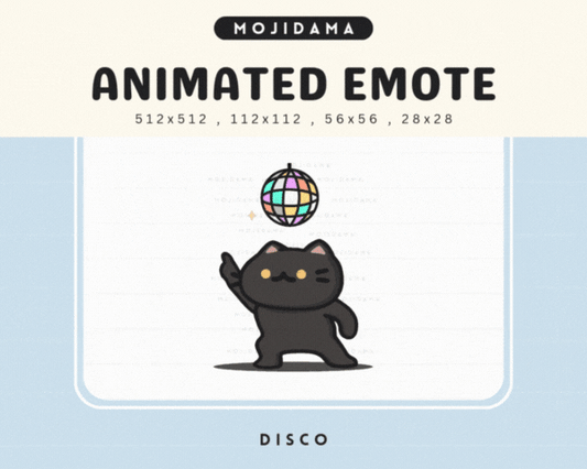 Cat Black Disco Emotes