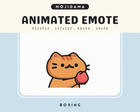 Cat Orange Boxing Emotes