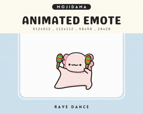 Axolotl Rave Dance Emotes