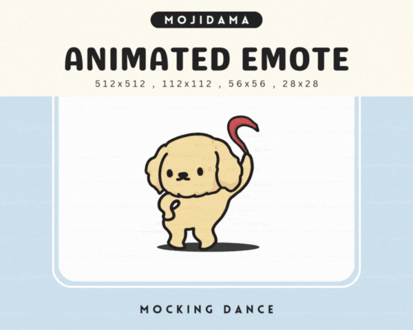 Golden Retriever Mocking Dance Emotes