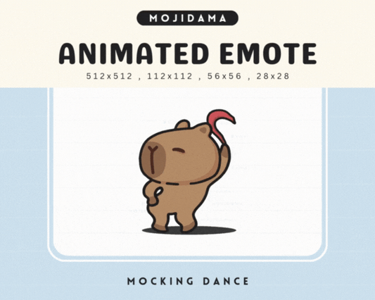 Capybara Mocking Dance Emotes