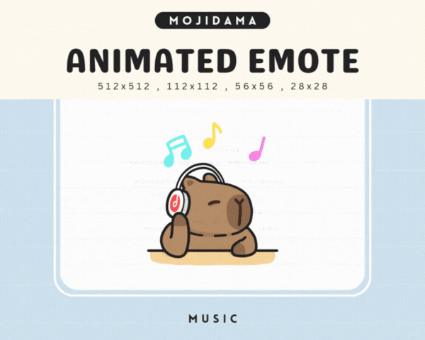 Capybara Music Emotes