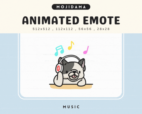 French Bulldog Music Emotes