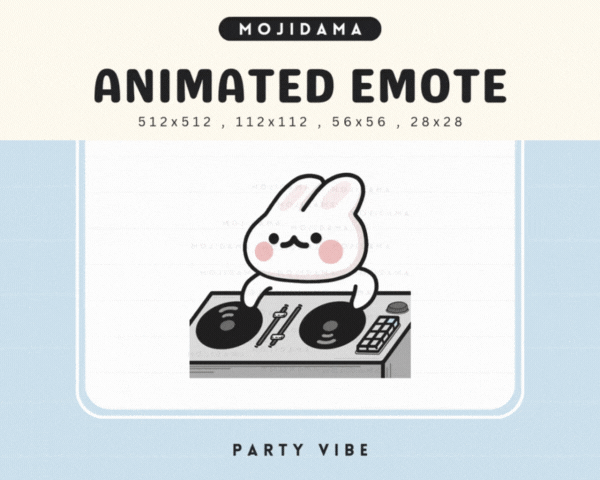 Bunny Party Vibes Emotes