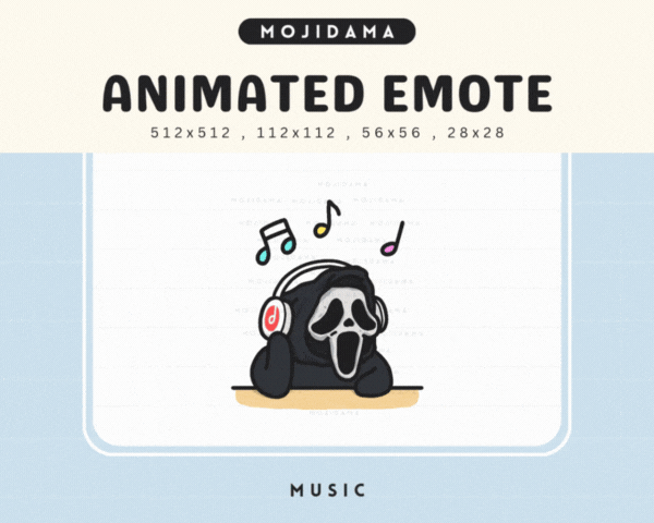 Cute Ghost Music Emotes