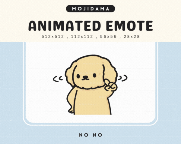 Golden Retriever No No Emotes