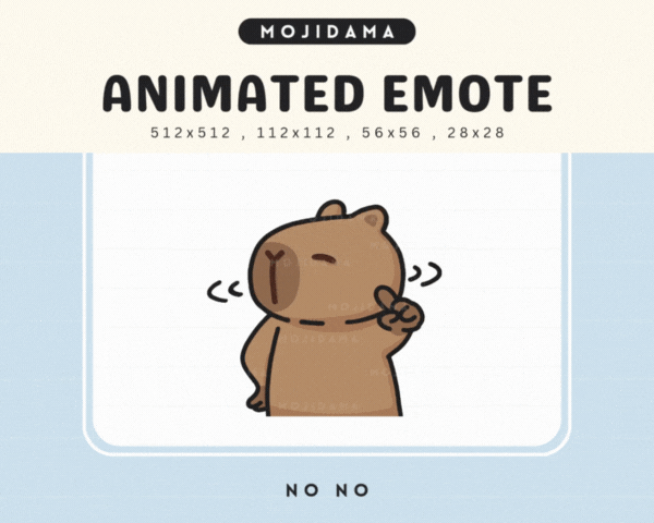 Capybara No No Emotes