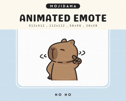 Capybara No No Emotes