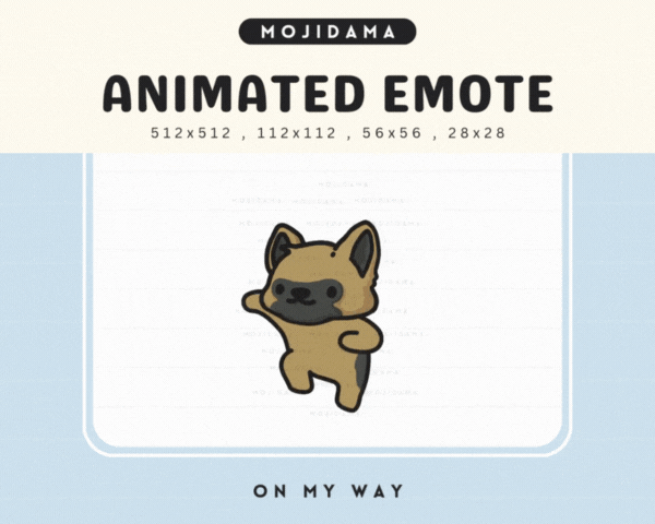 German Shepherd On My Way Emotes