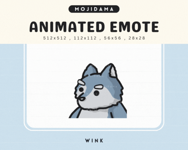 Wolf Wink Emotes