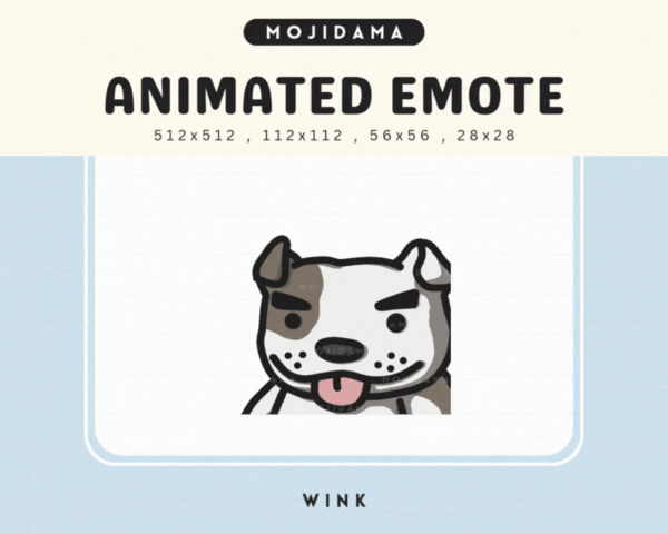 Pitbull Wink Emotes