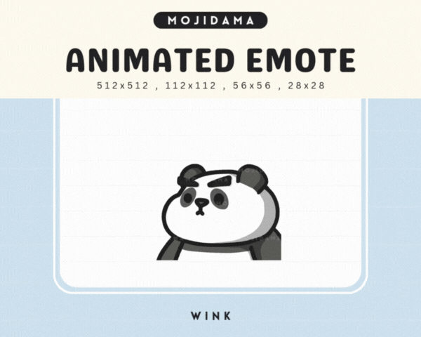 Panda Wink Emotes