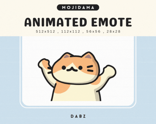Cat Orange Cream Dabz Emotes