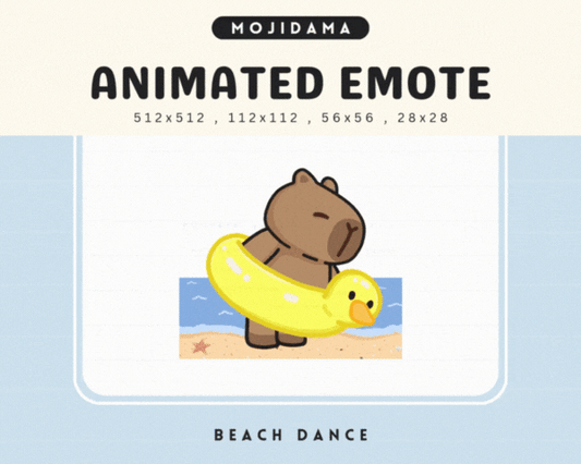 Capybara Beach Dance Emotes