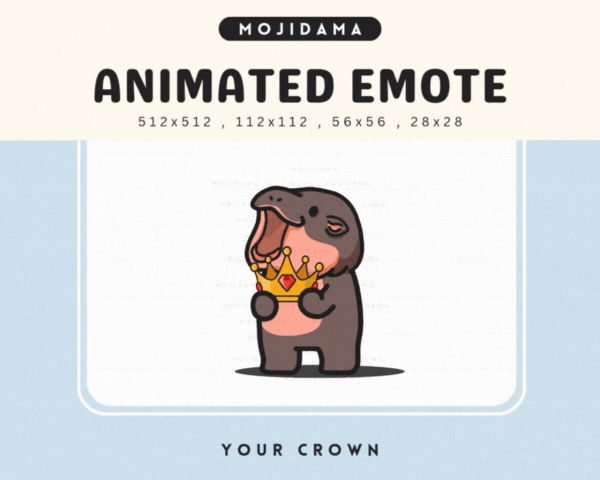 Hippo Your Crown Emotes