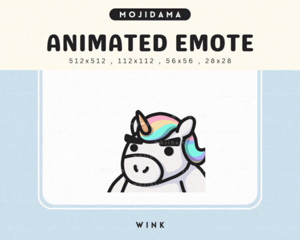 Unicorn Wink Emotes