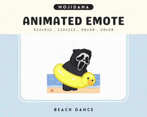 Cute Ghost Beach Dance Emotes