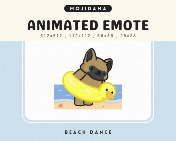 German Shepherd Beach Dance Emotes