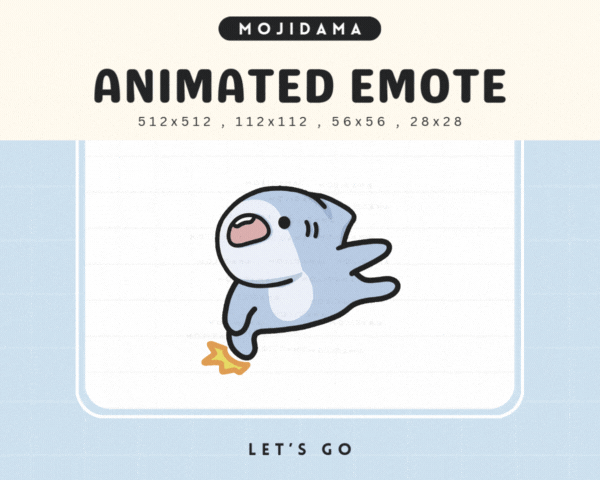 Shark Lets Go Emotes