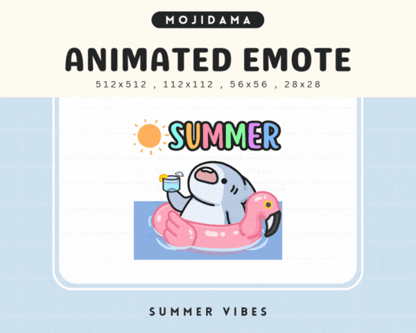 Shark Summer Vibes Emotes