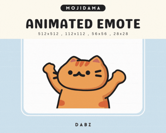 Cat Orange Dabz Emotes