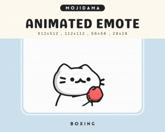 Cat White Boxing Emotes