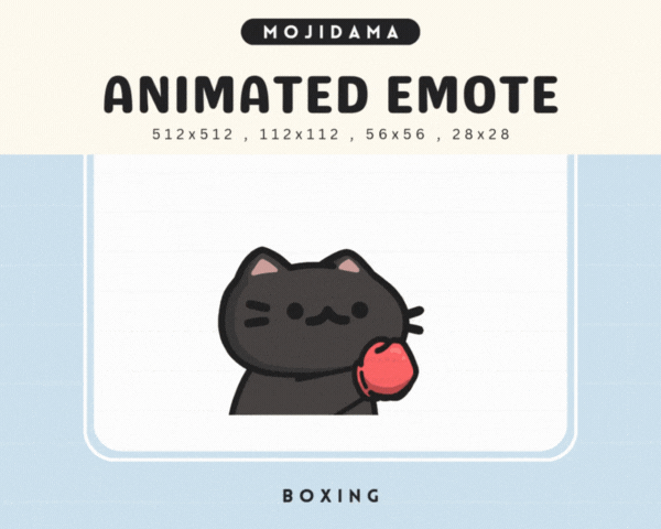 Cat Black Boxing Emotes