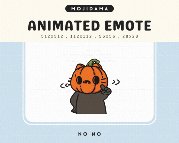 Pumpkin Cat No No Emotes