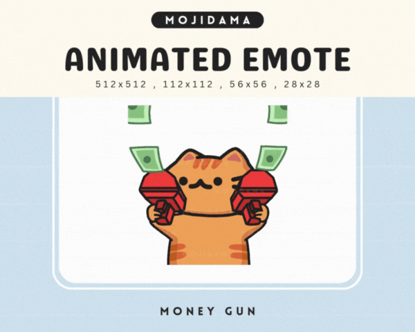 Cat Orange Money Gun Emotes