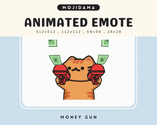 Cat Orange Money Gun Emotes